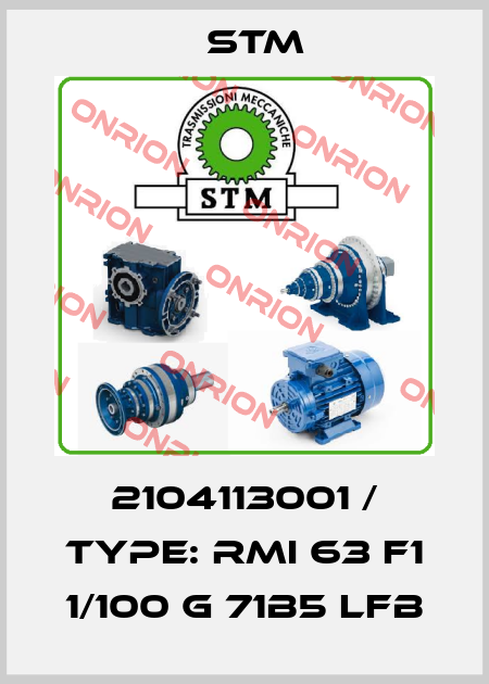 2104113001 / Type: RMI 63 F1 1/100 G 71B5 LFB Stm