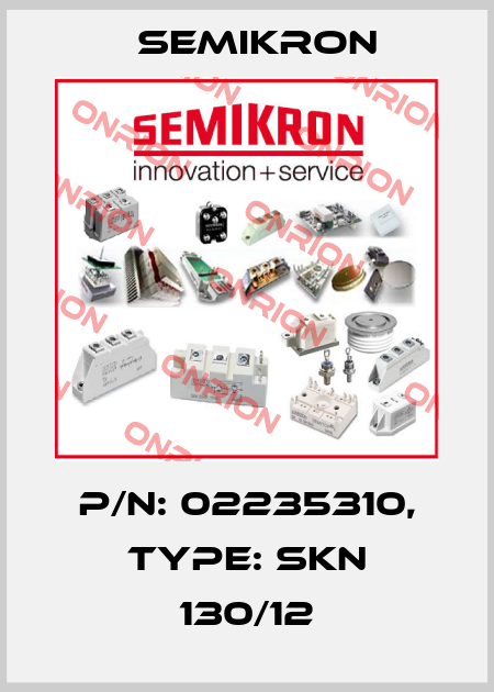 P/N: 02235310, Type: SKN 130/12 Semikron
