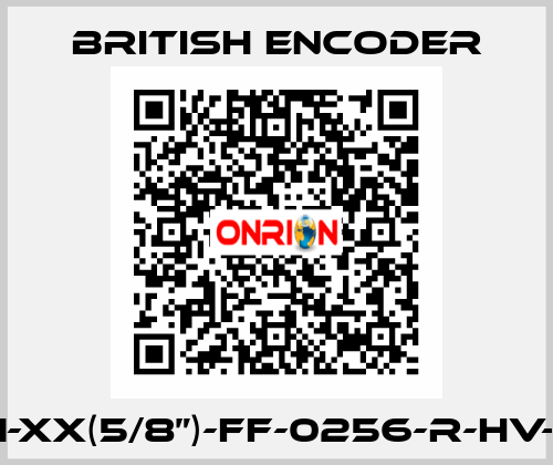 755HS/1-XX(5/8”)-FF-0256-R-HV-1-G2-ST British Encoder
