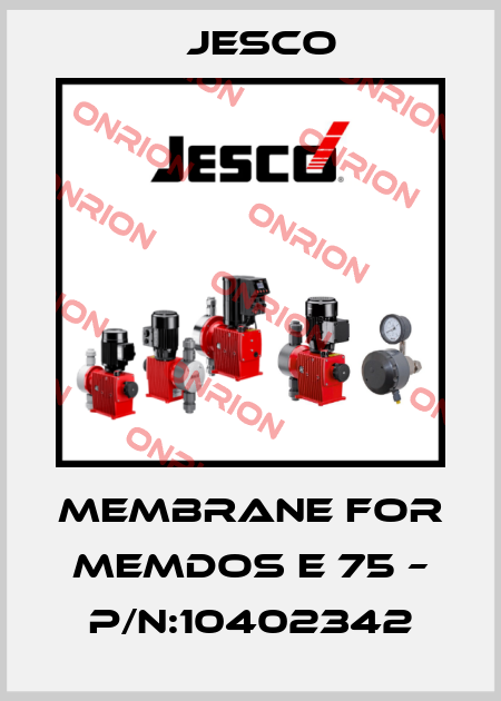 membrane for MEMDOS E 75 – P/N:10402342 Jesco