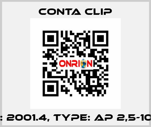 P/N: 2001.4, Type: AP 2,5-10 BK Conta Clip