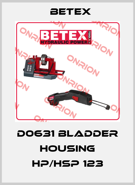 D0631 Bladder housing HP/HSP 123 BETEX