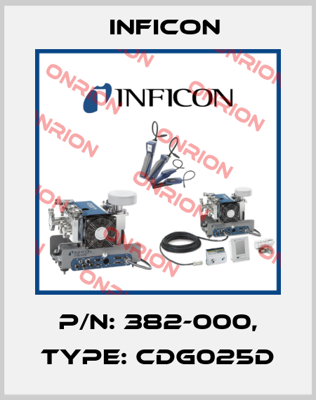 P/N: 382-000, Type: CDG025D Inficon
