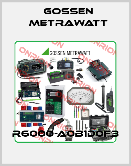 R6000-A0B1D0F3 Gossen Metrawatt