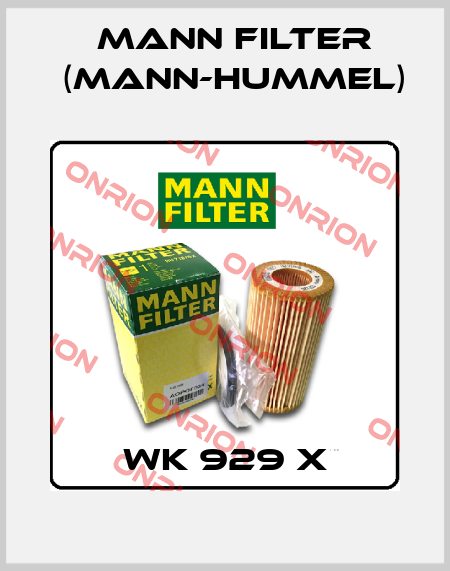 WK 929 X Mann Filter (Mann-Hummel)