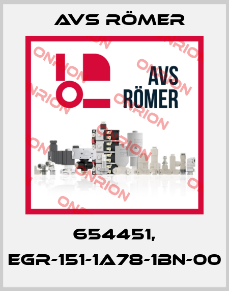 654451, EGR-151-1A78-1BN-00 Avs Römer