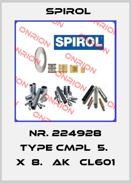 Nr. 224928 Type CMPL  5.  X  8.   AK   CL601 Spirol