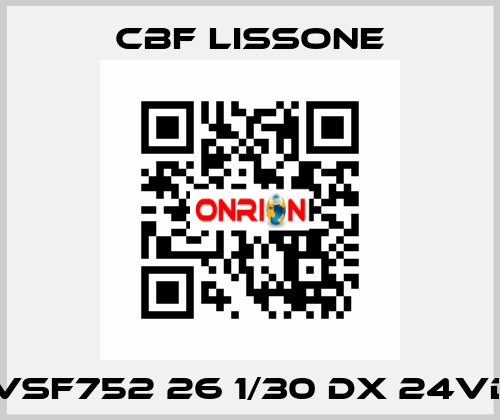 MVSF752 26 1/30 DX 24VDC CBF LISSONE