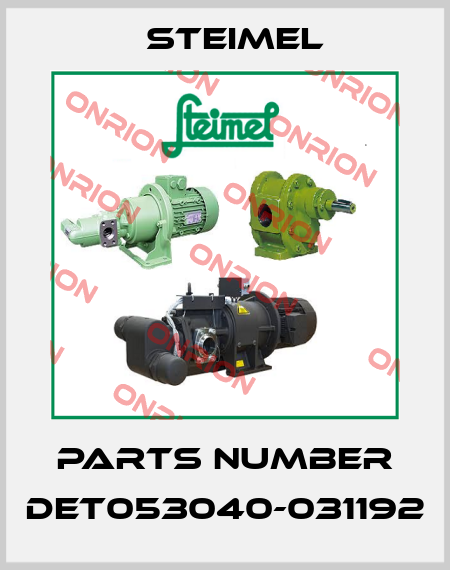 parts number DET053040-031192 Steimel