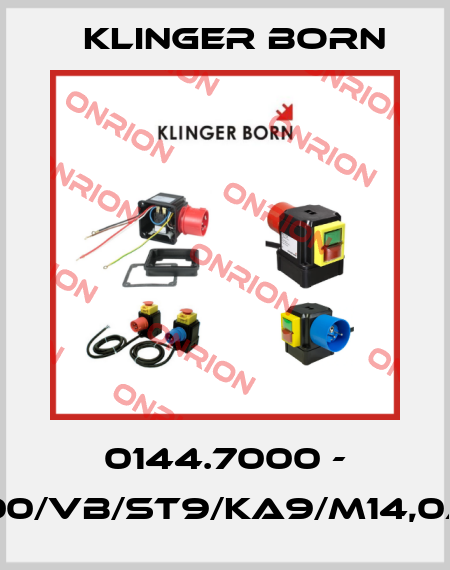 0144.7000 - K700/VB/ST9/KA9/M14,0A/P Klinger Born