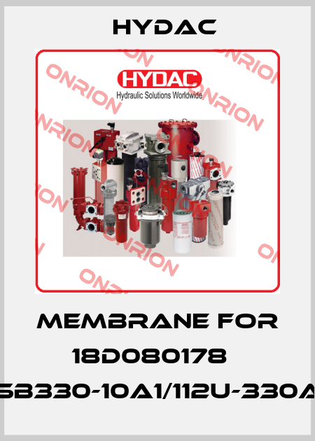 membrane for 18D080178   SB330-10A1/112U-330A Hydac