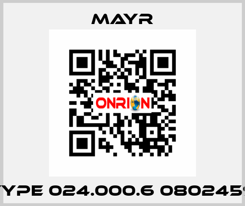 Type 024.000.6 0802459 Mayr