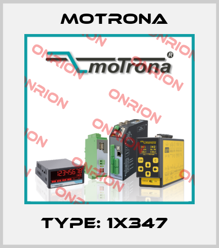 Type: 1X347   Motrona
