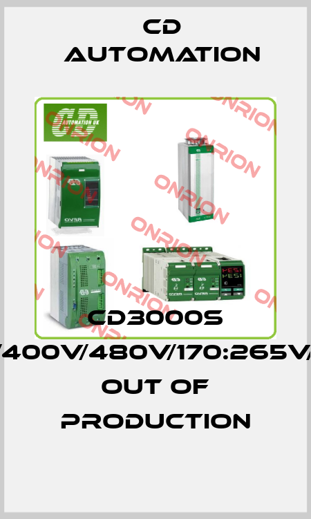 CD3000S 2PH/150A/400V/480V/170:265V/SSR/ZC/IF out of production CD AUTOMATION