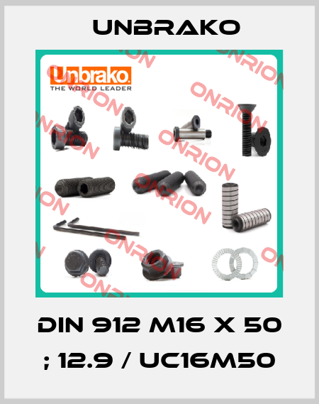 DIN 912 M16 x 50 ; 12.9 / UC16M50 Unbrako