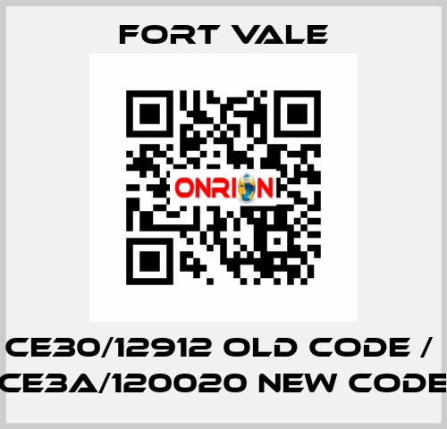 CE30/12912 old code /  CE3A/120020 new code Fort Vale