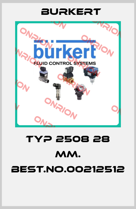 TYP 2508 28 MM. BEST.NO.00212512  Burkert