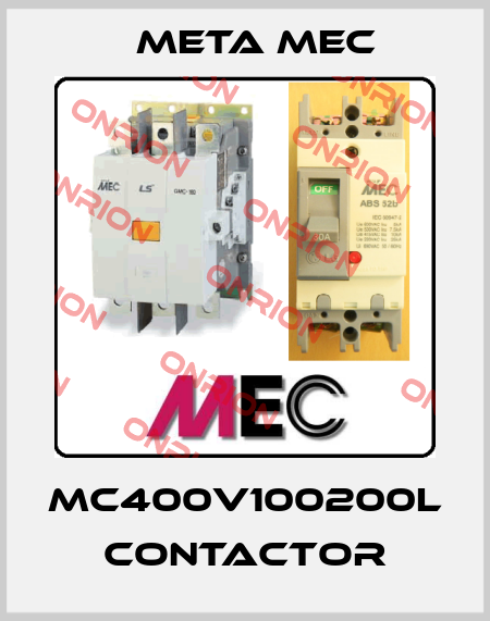 MC400V100200L CONTACTOR Meta Mec
