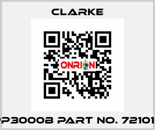 CPP3000B PART No. 7210102 Clarke
