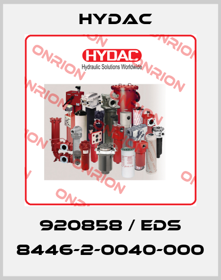 920858 / EDS 8446-2-0040-000 Hydac