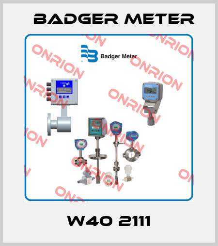W40 2111 Badger Meter