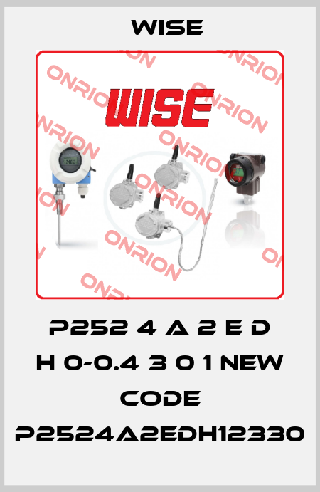 P252 4 A 2 E D H 0-0.4 3 0 1 new code P2524A2EDH12330 Wise