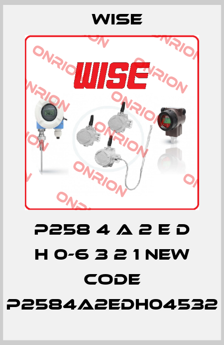 P258 4 A 2 E D H 0-6 3 2 1 new code P2584A2EDH04532 Wise
