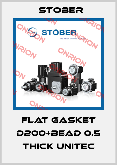 FLAT GASKET D200+BEAD 0.5 THICK UNITEC Stober