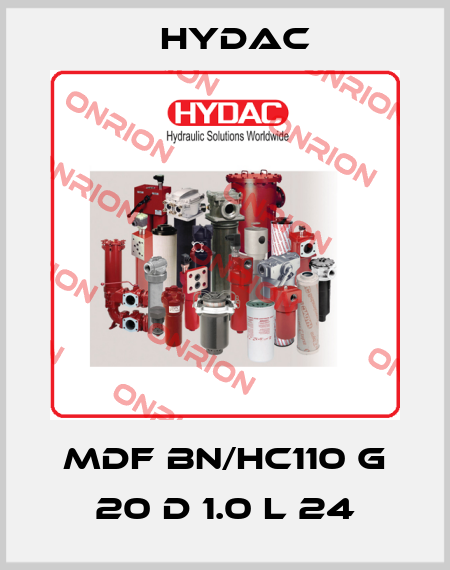 MDF BN/HC110 G 20 D 1.0 L 24 Hydac