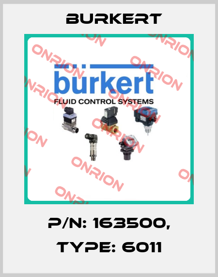 p/n: 163500, Type: 6011 Burkert