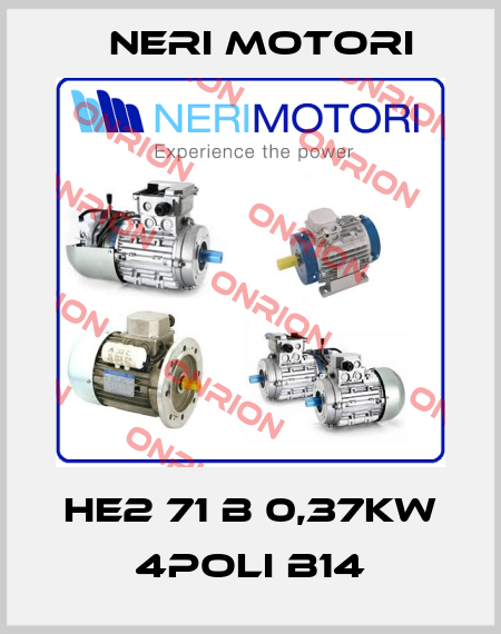 HE2 71 B 0,37Kw 4POLI B14 Neri Motori