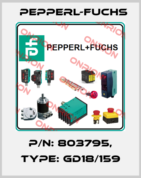 P/N: 803795, Type: GD18/159 Pepperl-Fuchs