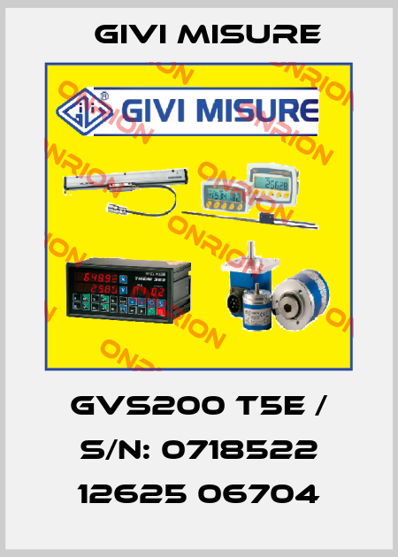 GVS200 T5E / S/N: 0718522 12625 06704 Givi Misure