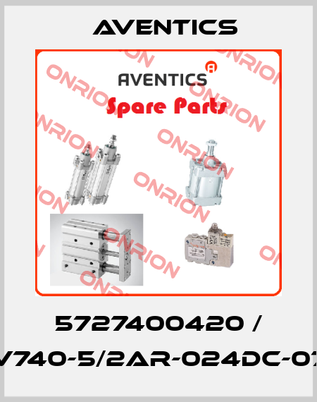 5727400420 / V740-5/2AR-024DC-07 Aventics