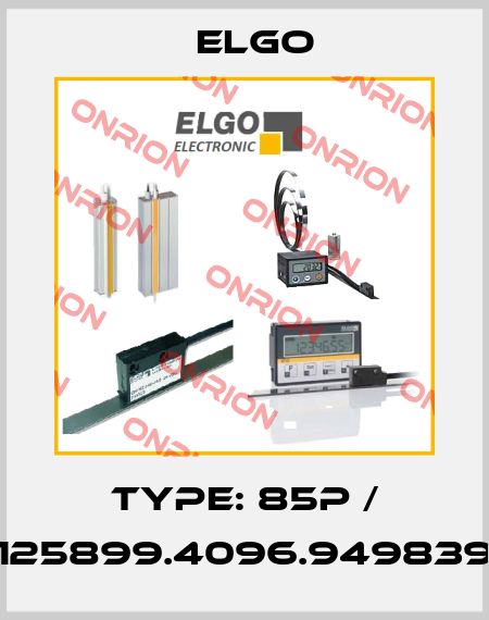 Type: 85P / 125899.4096.949839 Elgo