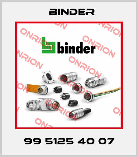99 5125 40 07 Binder