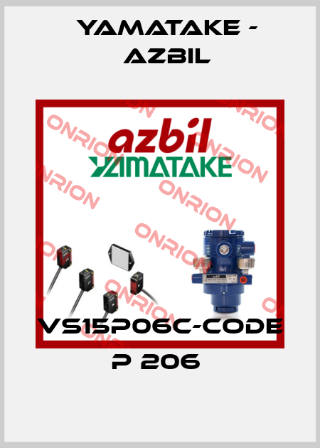 VS15P06C-CODE P 206  Yamatake - Azbil