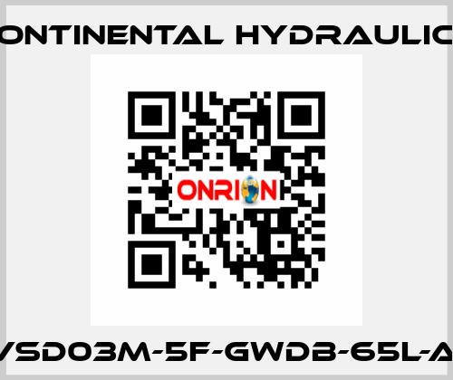 VSD03M-5F-GWDB-65L-A  Continental Hydraulics