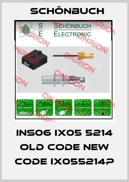 INS06 IX05 5214 old code new code IX055214P Schönbuch