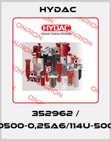 352962 / SBO500-0,25A6/114U-500AK Hydac
