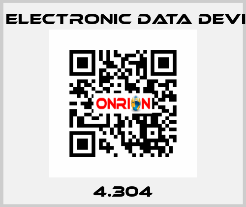 4.304 EDD Electronic Data Devices