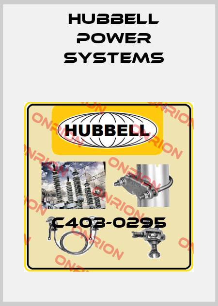 C403-0295 Hubbell Power Systems