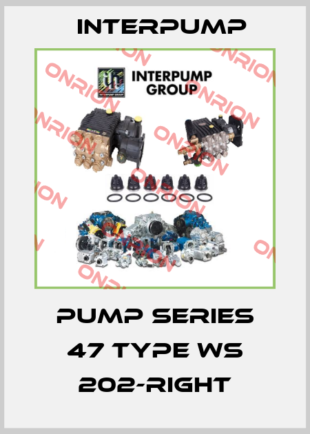 Pump series 47 type WS 202-right Interpump