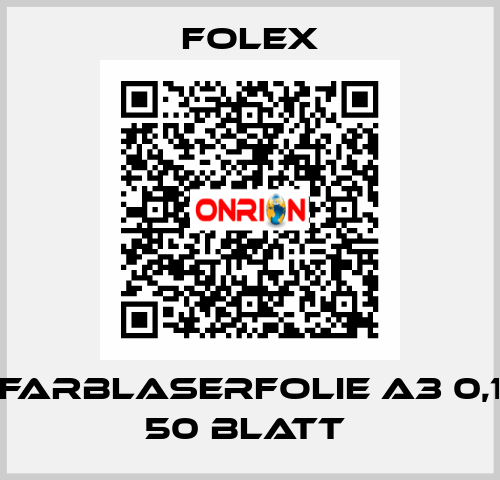 X-475 FARBLASERFOLIE A3 0,100MM 50 BLATT  Folex