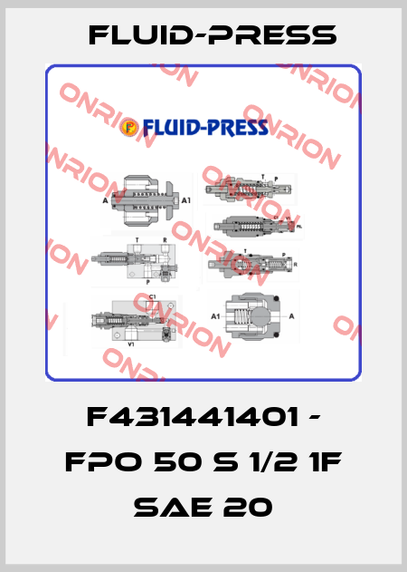 F431441401 - FPO 50 S 1/2 1F SAE 20 Fluid-Press