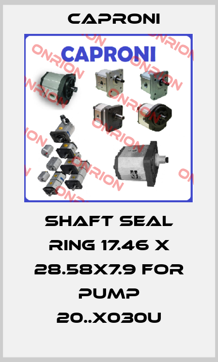 Shaft seal ring 17.46 x 28.58x7.9 for pump 20..X030U Caproni