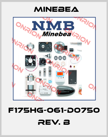 F175HG-061-D0750 Rev. B Minebea