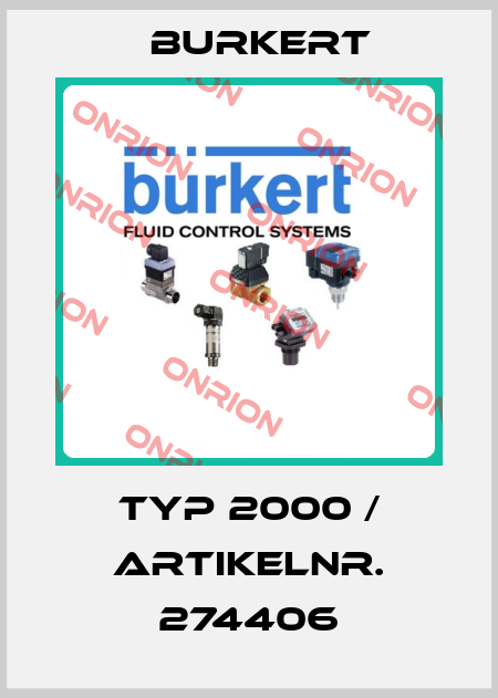 Typ 2000 / Artikelnr. 274406 Burkert
