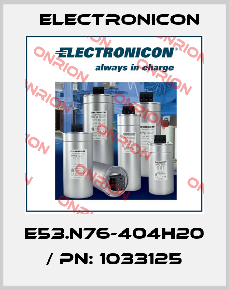 E53.N76-404H20 / PN: 1033125 Electronicon