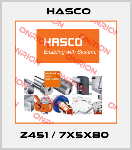 Z451 / 7X5X80  Hasco